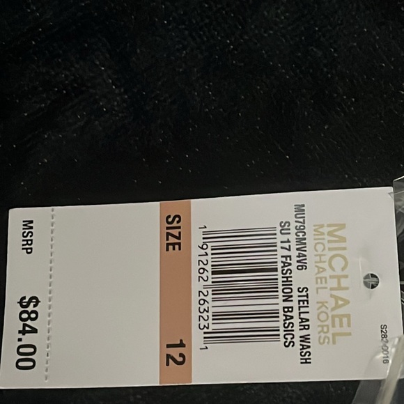 MICHAEL Michael Kors STELLAR WASH CROPPED JEANS Sz 12 - Picture 11 of 12